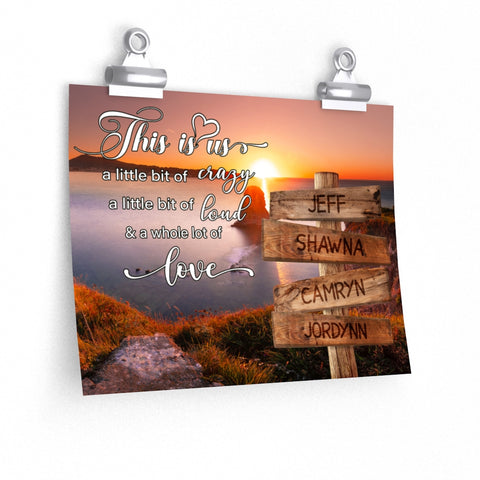 Name Street Sign -- Unframed 9''x11'' -- Jeff & Shawna