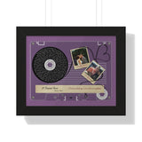 Cassettes-Tape Prints -- Black framed poster/ 11"x14" -- Brian & Stephanie