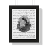 Music Lyrics Song -- Black Framed 11"x14" -- Matt & Christine