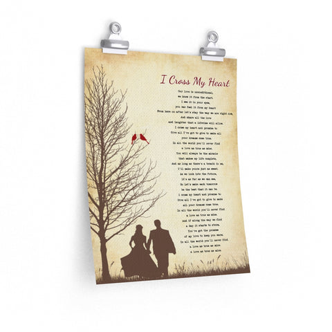 I Cross My Heart -- 5 -- Poster 11x14 -- Printify