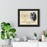 Lyrics -- Nicole and Ryan 01.19.2013 -- Black framed 11x14 -- Printify (N)