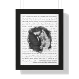 Lyrics -- Armand & Nancy 01.29.77 -- Black framed 12x16 -- Printify