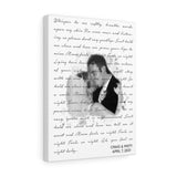 Music Lyrics Song -- Canvas 12"X16" -- Craig & Misty