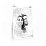 Lyrics -- C.J. & Vanessa -- 18x24 -- Printify
