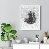 Lyrics -- Daylon & Kari 11-13-2021 -- Canvas 11x14 -- Printify