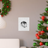 Lyrics -- To the moon and back and around the world -- 9x11 -- printify