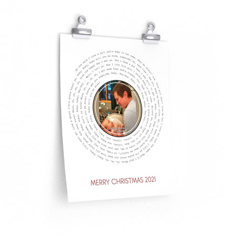 Song Record -- poster/ 11''x14'' -- Daddy and Ruby