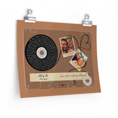 Cassette -- Daniel & Angela 10/21/2017 -- 11x14 -- Printify