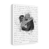Music Lyrics Song -- Canvas 11"X14" -- Jon & Liz