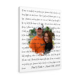 Lyrics -- Paul & Erika  March 11th, 2005 -- Canvas 24x30 -- Printify