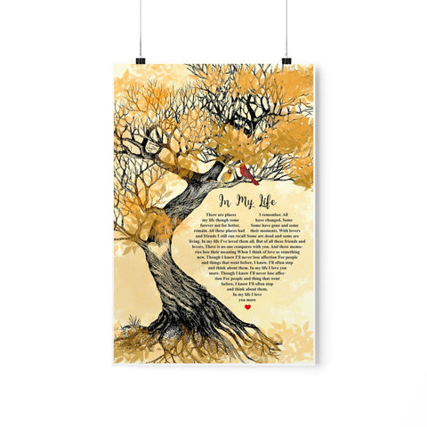 Printify Matte 12x18 Poster - In My Life - Design 3