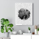 Lyrics Song -- Canvas 12"X16" --  Dwayne & Heidi Licquia