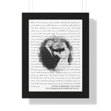 Lyrics -- Justin & Brooke 05.11.2012 -- Black Framed 12”x16” -- Printify