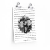 Lyrics Song -- poster/ 9''x11'' -- Sue and Chuck 6/30/74