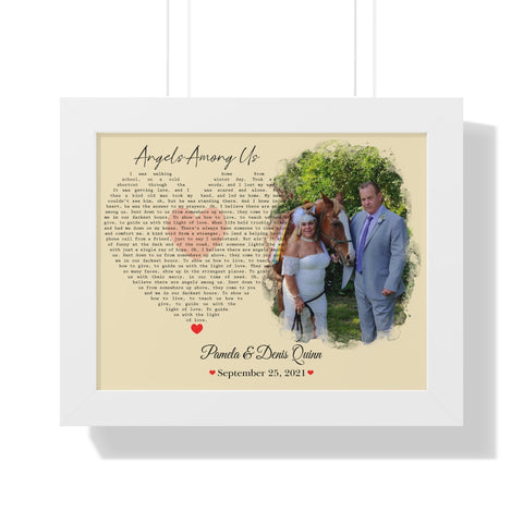 Cassette -- Pamela & Denis Quinn September 25, 2021 -- White framed 11"x14"