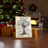 Thank you -- 8 -- Canvas 18x24 -- Printify