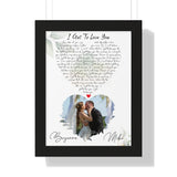 Lyrics -- Bryanna & Mike 09.11.2021 -- Black framed 12x16 -- Printify