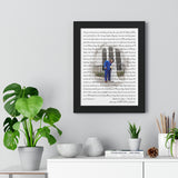 Lyrics Song -- Black Framed poster/ 12”x16” -- Robert & Liza