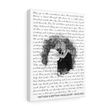 Lyrics -- Matthew & Brittany Pagelsdorf -- Canvas 12x16 -- Printify