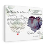 Lyrics --  Robert & Bobbie  -- Canvas 16x12 -- Printify