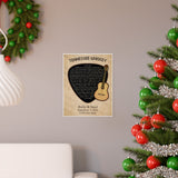 Lyrics Song -- poster/ 11''x14'' -- Kelly & Raul