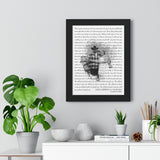 Lyrics -- Jake & Rebecca 05/29/2021 -- Black framed 12x16 -- Printify