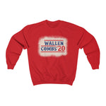 Wallen Combs 20 -- Unisex Crewneck Sweatshirt -- Red -- 1.1-- printify(swiftPOD)