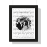 Lyrics -- Kevin & Kiara 01.09.2021 -- Black framed 12x16 -- Printify