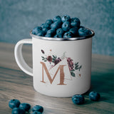 Initials Wild Nature -- Mindy -- Enamel Mug -- Printify