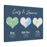Love Anniversary Print -- Canvas 18"X24" -- Caity & Spencer