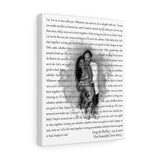 Lyrics -- Greg and Shelley 05/21/2021 -- Canvas 11x14 -- Printify