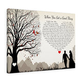 Music Lyrics Song -- Canvas 18"X24" -- When You Got a Good Thing ( Lady Antebellum)