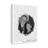 Lyrics -- John & Betty 3-20-2022 -- Canvas 11x14 -- Printify
