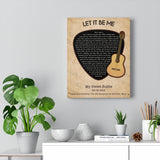 Lyrics Song -- Canvas 11"X14" -- My Sweet Bubbs
