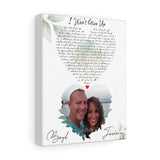 Lyrics Song -- Canvas 8"x10" -- Boyd & Joannies