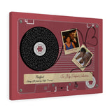 Cassette -- Donna & Dwight 02.14.2022 -- Canvas 18x24 -- Printify