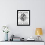 Lyrics -- Brian & Lisa 04.17.2021 -- Black framed 16x20 -- Printify