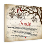 In My Life Song -- Canvas  24"x30" -- 34 -- printify
