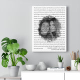 Lyrics -- Mason & Izzy 07.14.2021 -- Canvas 12x16 -- Printify