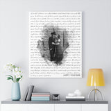Lyrics -- Happy 1 year Babe -- Canvas 24x30 -- Printify