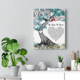 Music Song Lyrics  -- Canvas 11"X14" -- She Keeps Me Warm