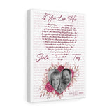 Lyrics Song -- Canvas 12"X16" -- Tony - Sheila July 6, 2002