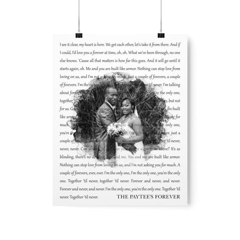 Printify Matte Poster 11x14 - A Couple of Forevers - The Paytee's Forever