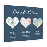 Love Anniversary Print -- Canvas 18"X24" -- Kenny & Melanie