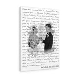 Music Song Lyrics -- Canvas 18"X24" -- Rachel & Joseph