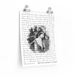 Lyrics -- Brittany & Jayden 03.26.2022 -- 11x14 -- Printify