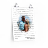 Lyrics Song -- poster/ 11''x14'' -- Tony & Kristel 09/18/2021