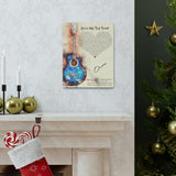 Printify Canvas Gallery Wraps 11x14 - You’re My Best Friend - The Dawson Family’s Favorite Moments - Guitar & Heart