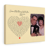 Music Lyrics Song -- Canvas 11"X14" -- Anne & Allen