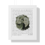 Lyrics -- 10-7-2020 -- White framed 11x14 -- Printify